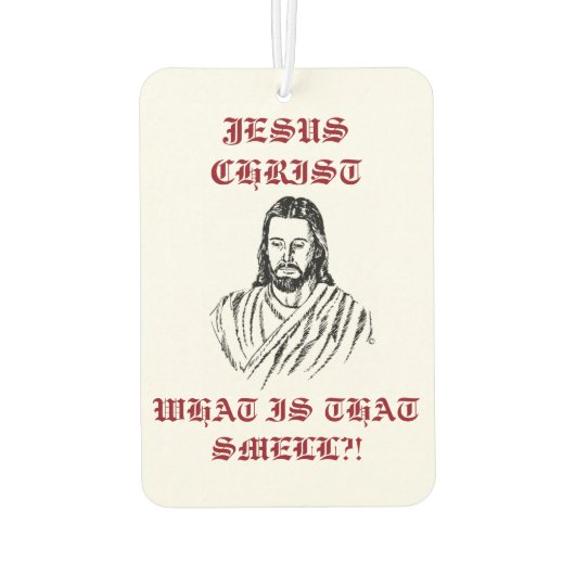 Jezus Christus Air Freshener Luchtverfrisser (Achterkant)