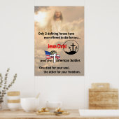 Jezus Christus & Amerikaans soldaat 24 x 33,6 inch Poster (Keuken)