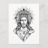 Jezus Christus Art Briefkaart (Voorkant)