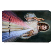 Jezus Christus Autoriteit Vraag in mijn naam Aange Magneet (Horizontaal)