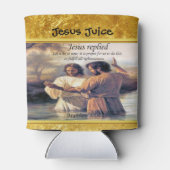 Jezus Christus Baptisme afbeelding één Blikjeskoeler (Achterkant)