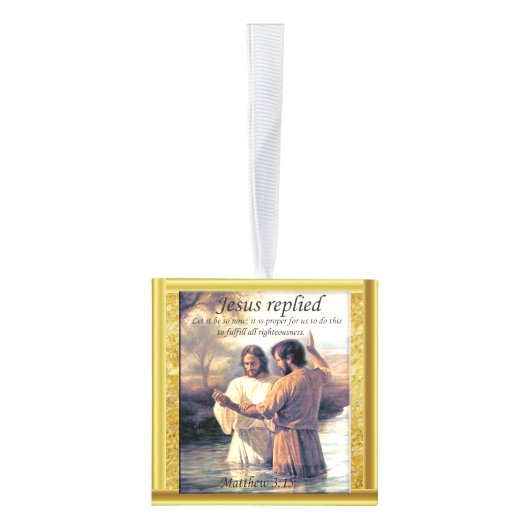 Jezus Christus Baptisme afbeelding één Decoratie (Rechts)