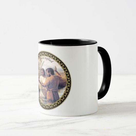 Jezus Christus Baptisme afbeelding één Mok (Voorkant rechts)