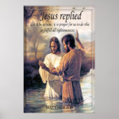 Jezus Christus Baptisme afbeelding één Poster (Voorkant)