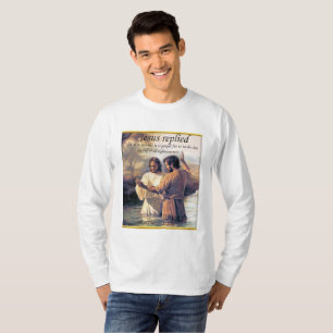 Jezus Christus Baptisme afbeelding één T-shirt