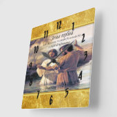 Jezus Christus Baptisme afbeelding één Vierkante Klok (Hoek)