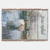 Jezus Christus Baptisme afbeelding twee Deken (Voorkant)