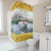 Jezus Christus Baptisme afbeelding twee Douchegordijn (In situ)