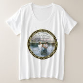 Jezus Christus Baptisme afbeelding twee Grote Maat T-shirt (Design voorkant)