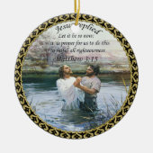 Jezus Christus Baptisme afbeelding twee Keramisch Ornament (Voorkant)