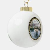 Jezus Christus Baptisme afbeelding twee Keramische Bal Ornament (Links)