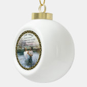 Jezus Christus Baptisme afbeelding twee Keramische Bal Ornament (Rechts)