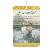 Jezus Christus Baptisme afbeelding twee Luchtverfrisser (Achterkant)