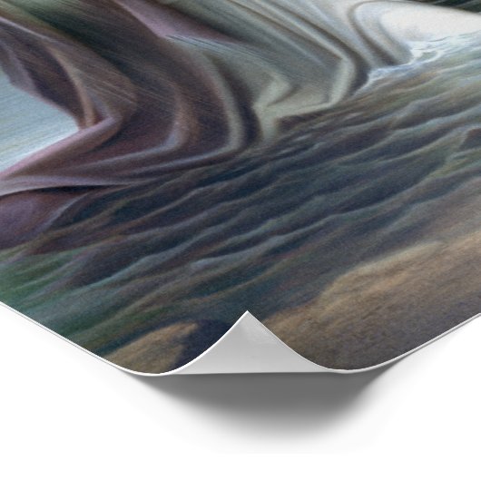 Jezus Christus Baptisme van John de Baptist Poster (Hoek)