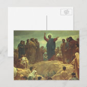 Jezus Christus Bergrede, Oude Religie Briefkaart (Voorkant / Achterkant)