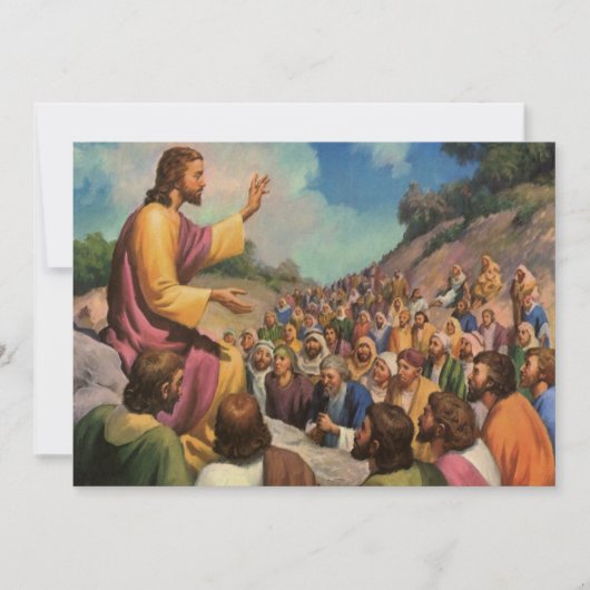  Jezus Christus Bergrede, Oude Religie Kaart (Voorkant)