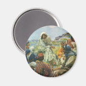  Jezus Christus Bergrede, Oude Religie Magneet (Voorkant / Achterkant)