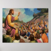 Jezus Christus Bergrede, Oude Religie Poster (Voorkant)