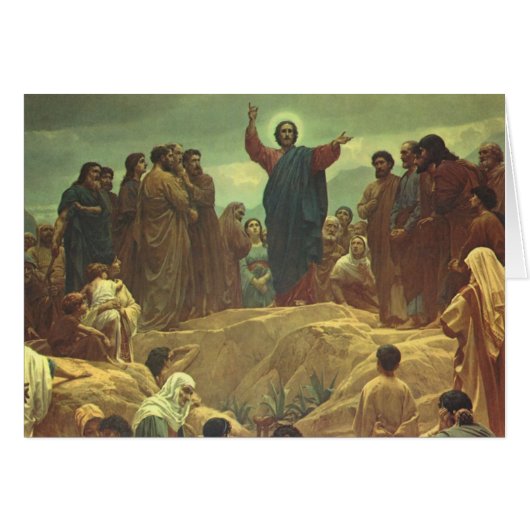 Jezus Christus Bergrede, Vintage Religie (Voorkant Horizontaal)