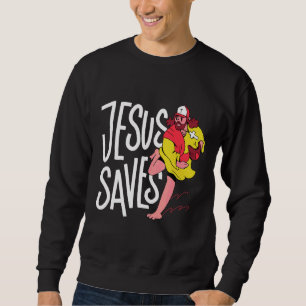 Jezus Christus bewaart bijbelse Christelijke kruis Trui