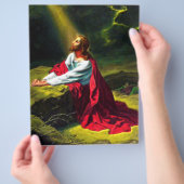 Jezus Christus bidt in de tuin van Gethsemane Flyer (Hand)