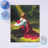 Jezus Christus bidt in de tuin van Gethsemane Flyer (Enkel)