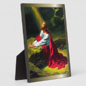 Jezus Christus bidt in de tuin van Gethsemane Fotoplaat (Zijkant)