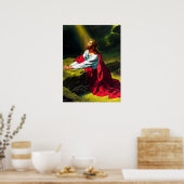 Jezus Christus bidt in de tuin van Gethsemane Poster (Keuken)