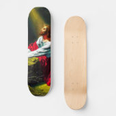 Jezus Christus bidt in de tuin van Gethsemane Skateboard (Voorkant)