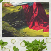 Jezus Christus bidt in de tuin van Gethsemane Theedoek (Gevouwen)