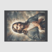 Jezus Christus bidt voor iedereen Tissuepapier (Voorkant)