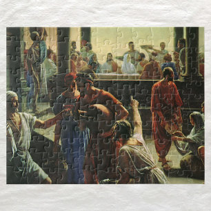Jezus Christus bij de bruiloft van Cana, water in  Legpuzzel