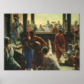 Jezus Christus bij de bruiloft van Cana, water in  Poster (Voorkant)