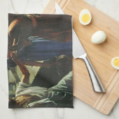 Jezus Christus bij de bruiloft van Cana, water in  Theedoek (Quarter Fold)