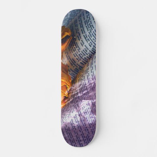Jezus Christus Bijbelgele Rose Skateboard (Voorkant)