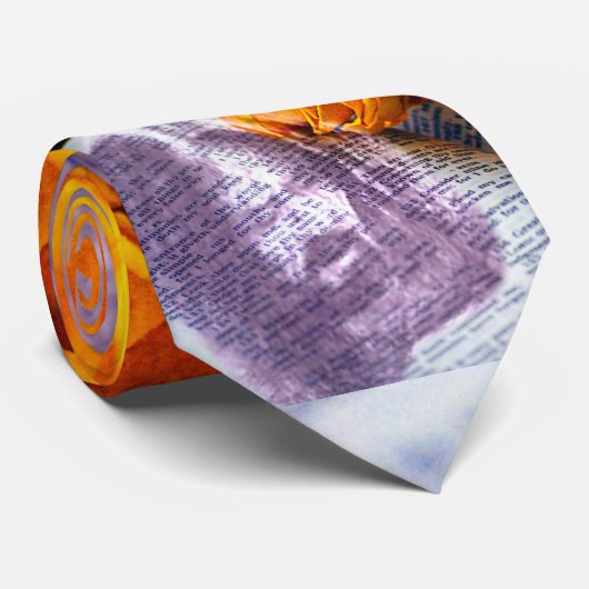 Jezus Christus Bijbelgele Rose Stropdas (Opgerold)