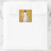 Jezus Christus Blessing Religieuze Christelijke ga Vierkante Sticker (Tas)