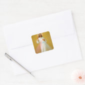Jezus Christus Blessing Religieuze Christelijke ga Vierkante Sticker (Envelop)
