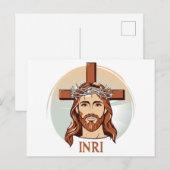 Jezus Christus Briefkaart (Voorkant / Achterkant)