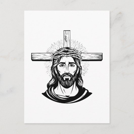 Jezus Christus Briefkaart (Voorkant)