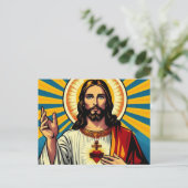 Jezus Christus Briefkaart (Staand voorkant)