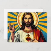 Jezus Christus Briefkaart (Voorkant / Achterkant)