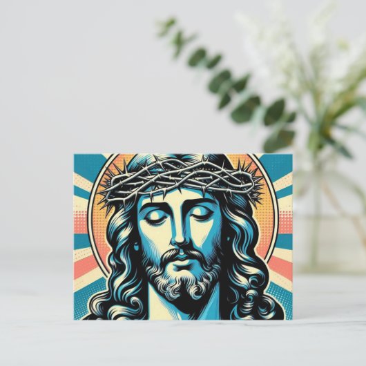Jezus Christus Briefkaart (Staand voorkant)