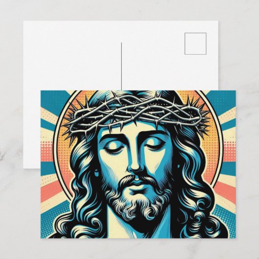 Jezus Christus Briefkaart (Voorkant / Achterkant)