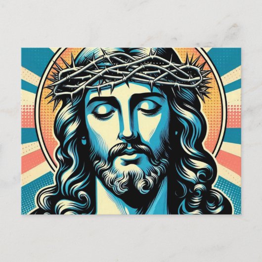 Jezus Christus Briefkaart (Voorkant)