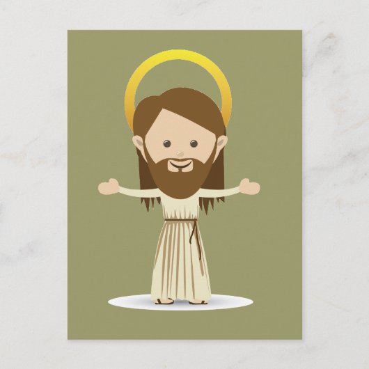 Jezus Christus Briefkaart (Voorkant)