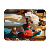 Jezus Christus bruiloft bij Cana Magneet (Horizontaal)