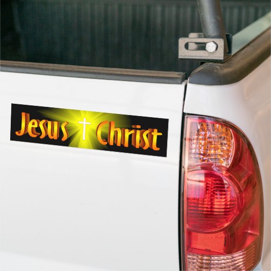 Jezus Christus Bumpersticker (Op Truck)