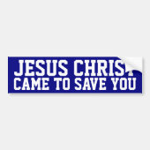 Jezus Christus Bumpersticker (Voorkant)