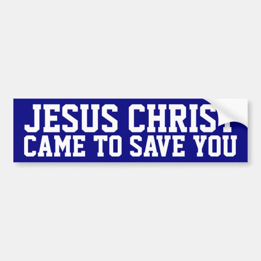 Jezus Christus Bumpersticker (Voorkant)